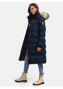 Marikoo Damen Winterjacke &ndash; Schneesternchen, lang mit Kapuze & Fellkragen