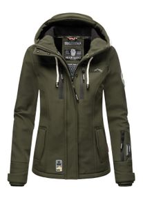 Marikoo Damen Softshelljacke &ndash; Kleine Zicke, warm mit Kapuze & Fleecefutter