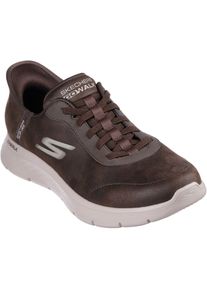 Skechers GO WALK Flex Smooth Motion Textil Herren Braune Laufschuhe