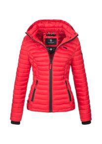 Marikoo Damen Steppjacke Samtpfote mit abnehmbarer Kapuze & Rippb&uuml;ndchen