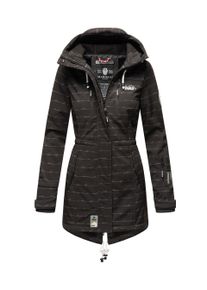 Marikoo lange Damen Steppjacke Abendsternchen mit abnehmbarer Kapuze