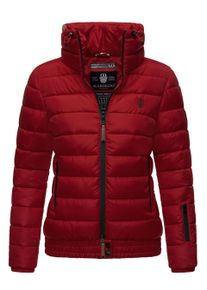 Marikoo Damen Steppjacke Poisen mit hohem Kragen & Teddyfleece-Taschen