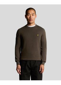 Lyle & Scott Lyle & Scott Baumwoll-Merino Rundhals-Pullover - Braun