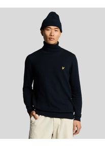Lyle & Scott Lyle & Scott Rollkragenpullover aus Baumwoll-Merinowolle &ndash; Marineblau