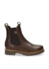 Panama Jack Francesca B13 Chelsea-Stiefel f&uuml;r Damen aus braunem Leder