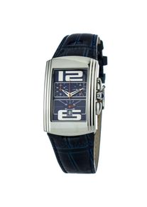 Chronotech Blaue Lederuhr