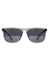 Superdry Shockwave 113 matte kristallgraue Sonnenbrille dunkelgrau fade kristallgrau