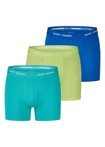 Happy Shorts Herren Retro Boxer Neon 3-Pack Retroshorts, Vintage Boxer,