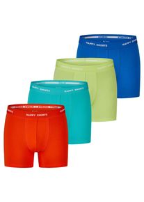 Happy Shorts Herren Retro Boxer Neon 4-Pack Retroshorts, Vintage Boxer,