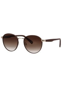 Sonnenbrille BRENDEL EYEWEAR, Herren, braun (unbeschwertes schokobraun), metallic, Sonnenbrillen Sonnenbrille, goldfarbener Einfachsteg