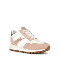 Geox D Tabelya Damen Sneaker In Nude/Wei&szlig;