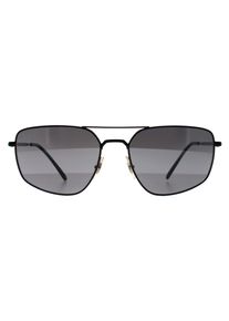 Ray-Ban RB3666 002/K3 poliert schwarz silber polarisierte Sonnenbrille