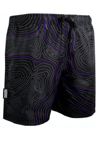 GUGGEN Mountain Herren Badehose Streifen l&auml;ssige Boardshorts Linien Muster