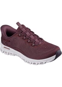 Skechers Glide-Step Elevate Amaze Textil Damen Burgunder Trainers