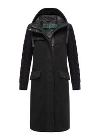 Navahoo Knit Babe Damen Wintermantel mit gestrickten &Auml;rmeln