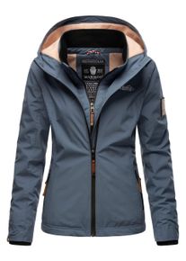 Marikoo Damen &Uuml;bergangsjacke Erdbeere mit Doppelkragen & Fleece-Innenfutter
