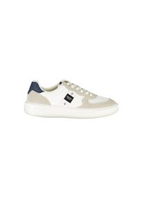 Blauer Wei&szlig;e Leder Herren Sneaker