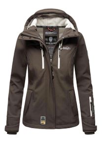 Marikoo Damen Softshelljacke &ndash; Kleine Zicke, warm mit Kapuze & Fleecefutter