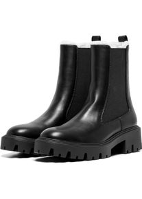 Only BETTY-9 WARM F&Uuml;TTERTE Polyurethan Damen Schwarze Absatz-Stiefeletten