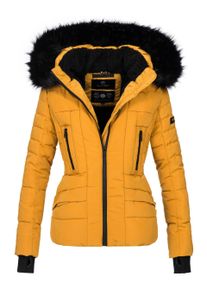Navahoo Damen Winterjacke Adele &ndash; Warm, Mit Teddyfellfutter & Abnehmbarem Kunstfellkragen