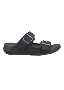 fitflop - Herren Badesandale "Gogh Moc", Leder (Schwarz)