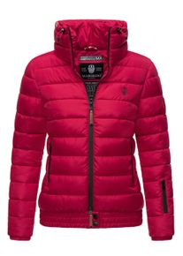 Marikoo Damen Steppjacke Poisen mit hohem Kragen & Teddyfleece-Taschen