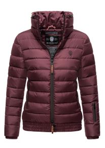 Marikoo Damen Steppjacke Poisen mit hohem Kragen & Teddyfleece-Taschen