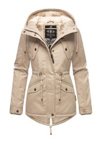 Marikoo Damen Winterjacke Manolya mit Teddyfellfutter & Baumwoll-Obermaterial