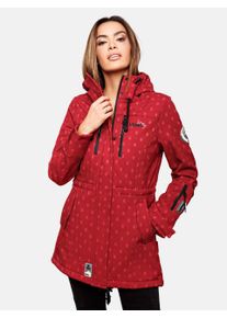 Marikoo lange Damen Steppjacke Abendsternchen mit abnehmbarer Kapuze