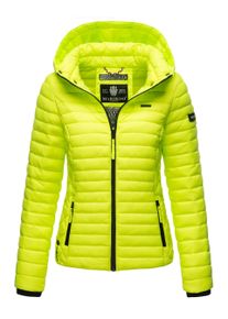 Marikoo Damen Steppjacke Samtpfote mit abnehmbarer Kapuze & Rippb&uuml;ndchen