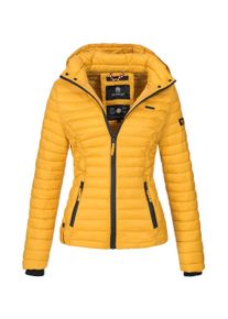 Marikoo Damen Steppjacke Samtpfote mit abnehmbarer Kapuze & Rippb&uuml;ndchen