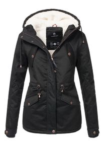 Marikoo Damen Winterjacke Manolya mit Teddyfellfutter & Baumwoll-Obermaterial
