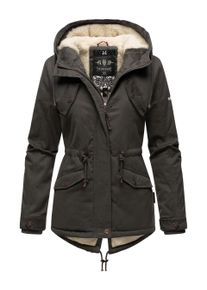 Marikoo Damen Winterjacke Manolya mit Teddyfellfutter & Baumwoll-Obermaterial