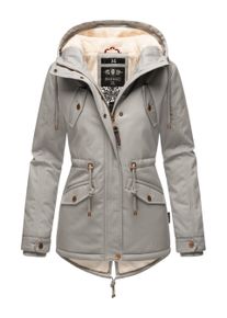 Marikoo Damen Winterjacke Manolya mit Teddyfellfutter & Baumwoll-Obermaterial