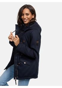 Marikoo Damen Winterjacke Manolya mit Teddyfellfutter & Baumwoll-Obermaterial