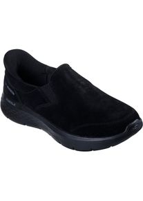 Skechers Go Walk Flex Wildleder Damen schwarze Sneakers