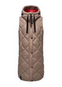 Navahoo Damen Steppweste Schnuckel &ndash; Lang & Stylisch mit Kapuze