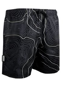 GUGGEN Mountain Herren Badehose Streifen l&auml;ssige Boardshorts Linien Muster