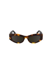 Calvin Klein Ovale Sonnenbrille mit Schildpatt-Muster