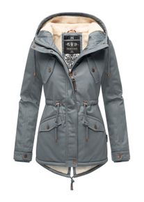 Marikoo Damen Winterjacke Manolya mit Teddyfellfutter & Baumwoll-Obermaterial