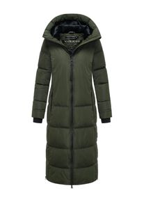 Marikoo Damen Winter Steppmantel Honiaa XVI mit Kapuze & Rei&szlig;verschlusstaschen