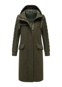 Navahoo Knit Babe Damen Wintermantel mit gestrickten &Auml;rmeln