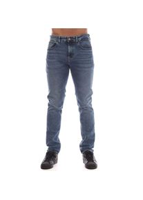 Herren Tommy Hilfiger Scanton Flag Bestickte Slim-Fit Jeans in Blau
