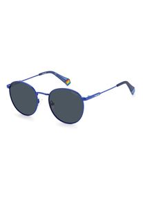 Polaroid Blaue Sonnenbrille aus Edelstahl