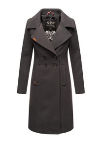 Navahoo Damen Trenchcoat Wooly &ndash; Premium Wintermantel mit Eleganter Passform