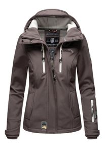 Marikoo Damen Softshelljacke &ndash; Kleine Zicke, warm mit Kapuze & Fleecefutter