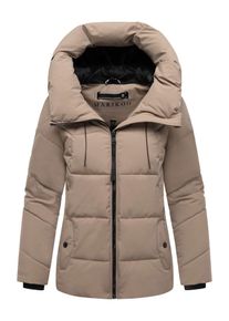 Marikoo Damen Winter Steppjacke Kuscheltatze XVI mit Kapuze