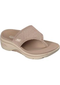 Skechers Go Walk Arch Fit 2.0 Textil Damen Sandalen Taupe Standard