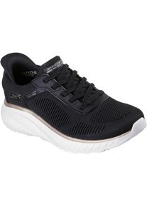 Skechers BOBS Sport Squad Chaos Textil Damen Sneakers Schwarz/Gold