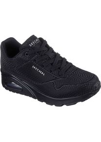 Skechers UNO - Gl&auml;nzende Schuppen Polyurethan Damen Schwarze Standard-Sneaker